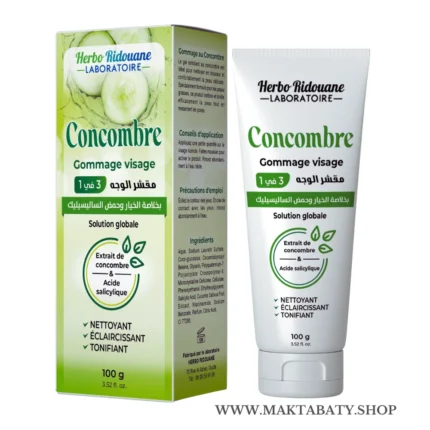 مقشر الوجه بالخيار وحمض الساليسيليك