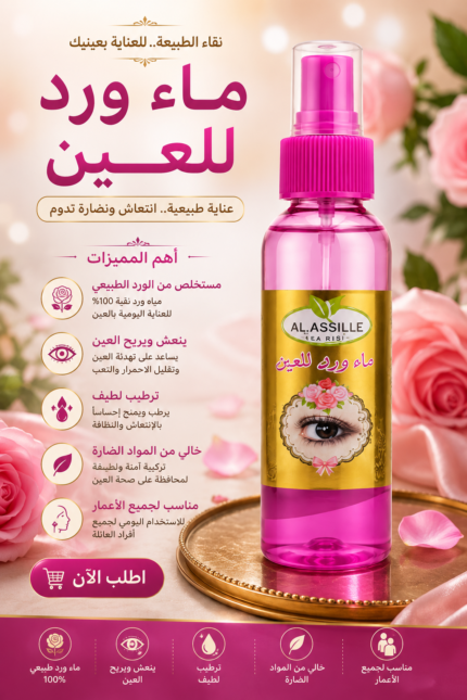 ماء الورد الطبيعي